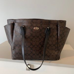 Brown/black Coach bag